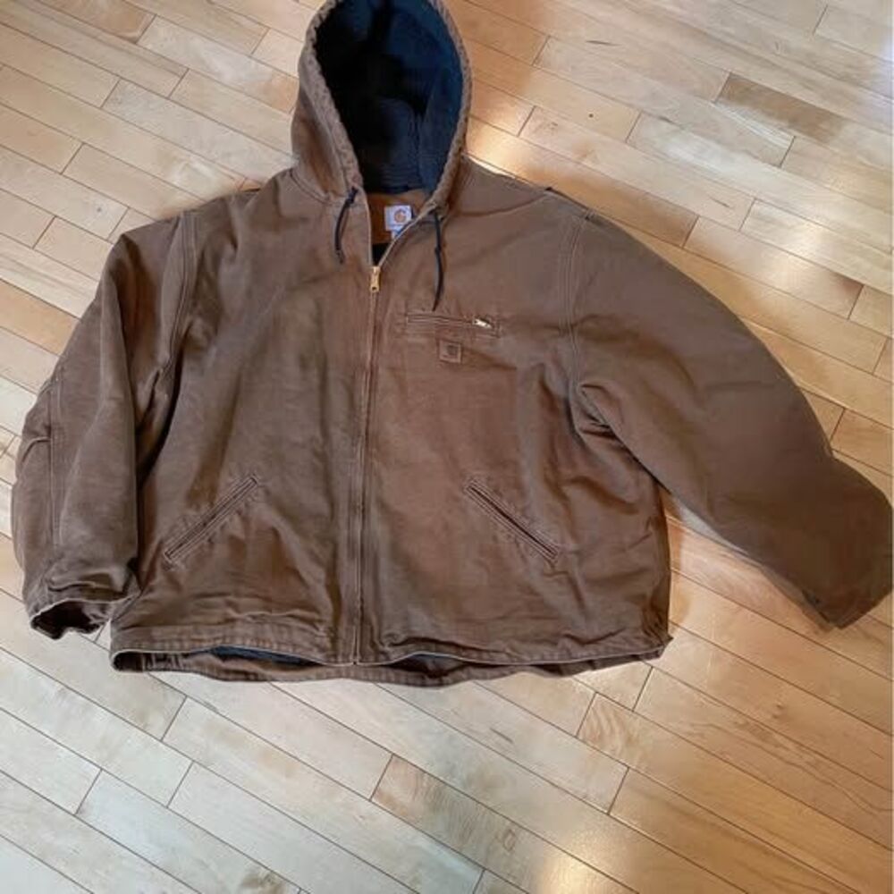 Carhartt Canvas Sherpa Men’s Zip Front Pockets 4XL Jacket